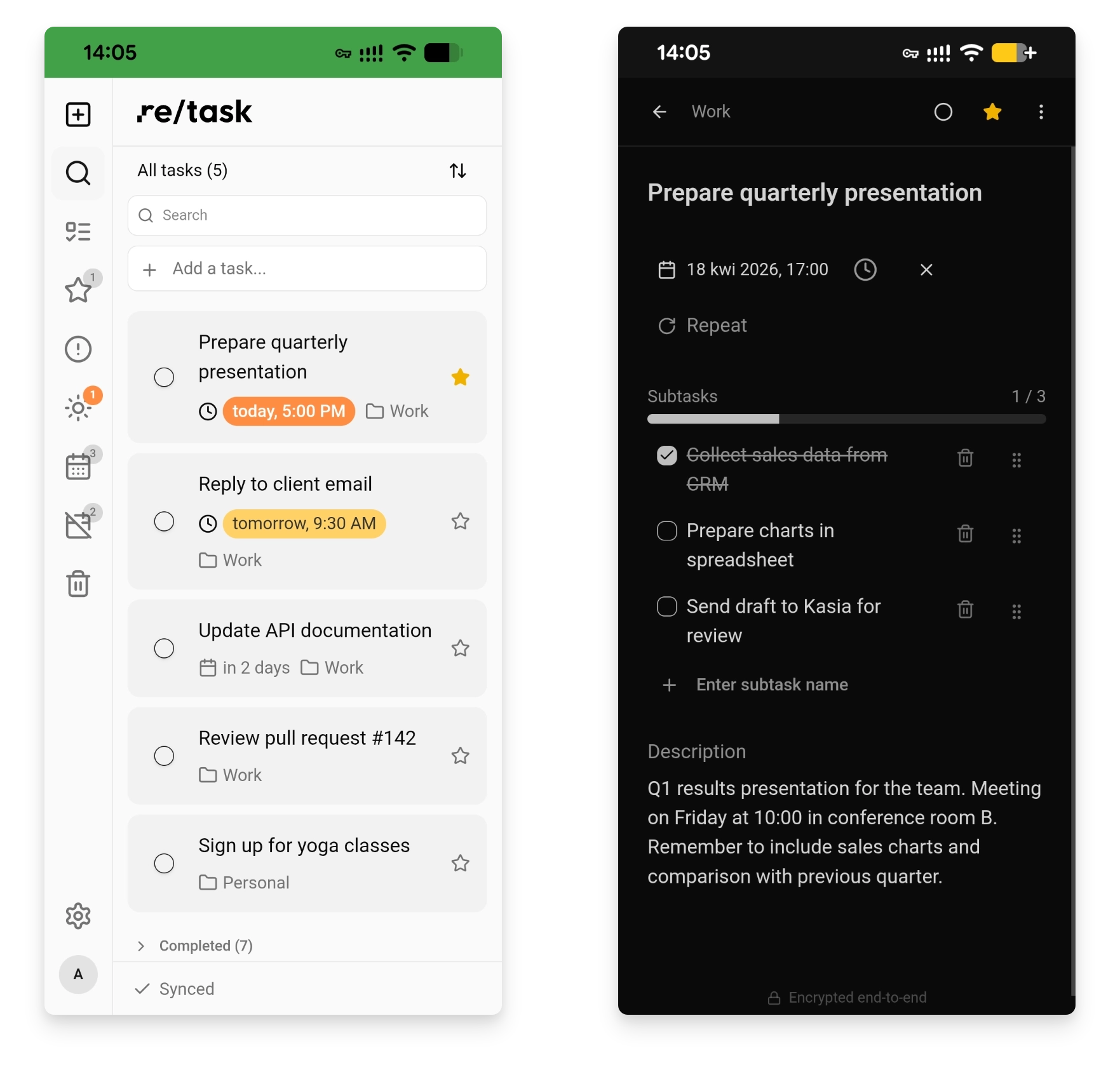 Screenshots of Reborn Apps