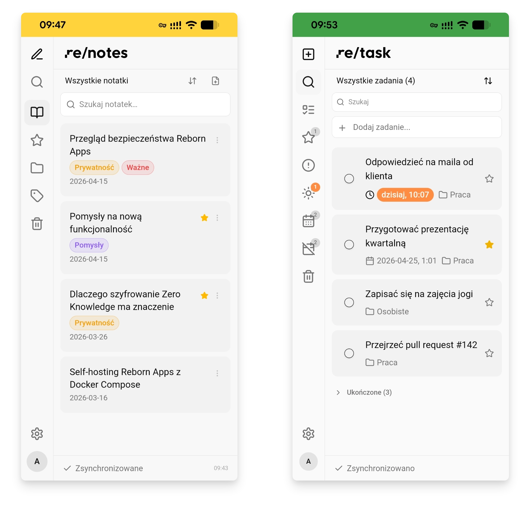 Zrzuty ekranów Reborn Apps